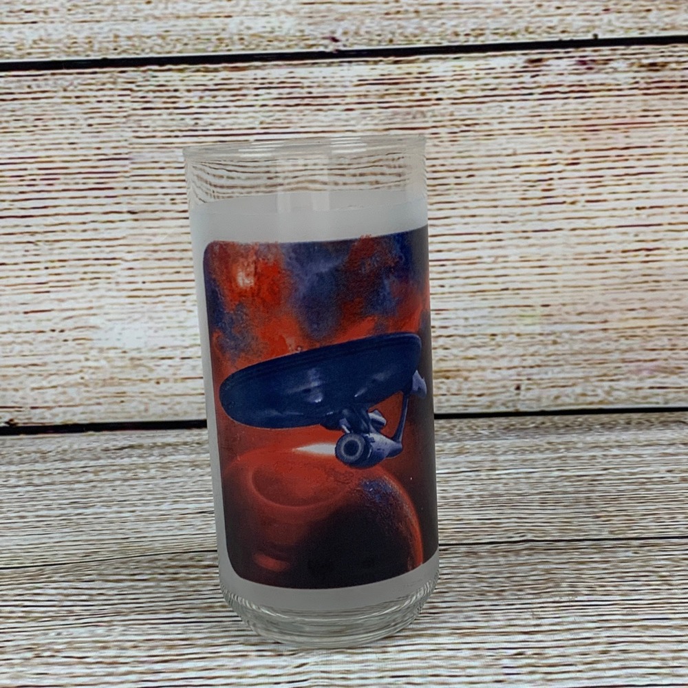 Star Trek Voyager Enterprise Drinking Glass Tumbler Collectible